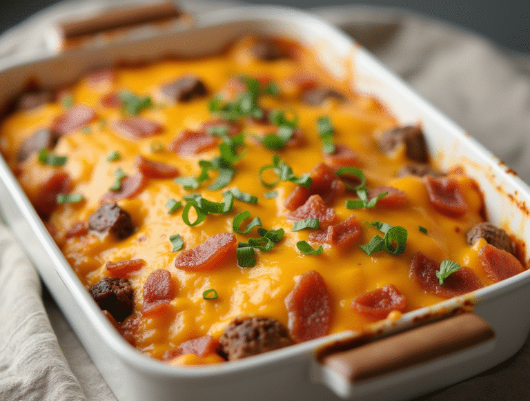 The Best Keto Cheeseburger Casserole That Actually Tastes Like McDonald’s