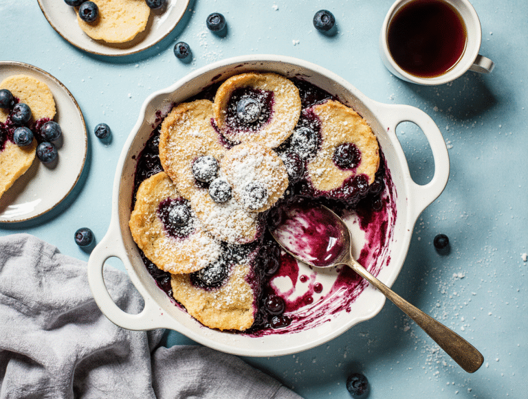 The Foolproof Blueberry Buttermilk Pancake Casserole: A Make-Ahead Brunch Dream