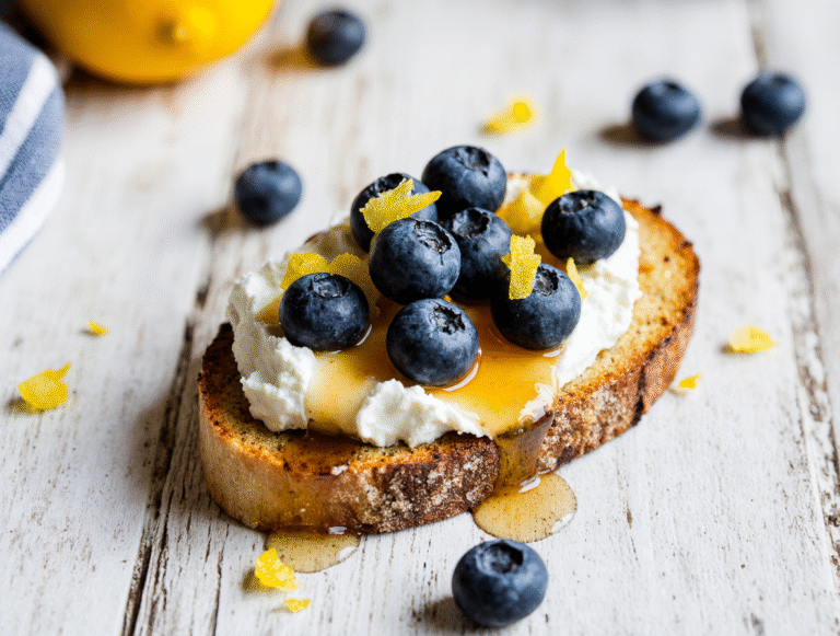 Perfect Blueberry Ricotta Toast: Chef’s Secret Honey Drizzle Method