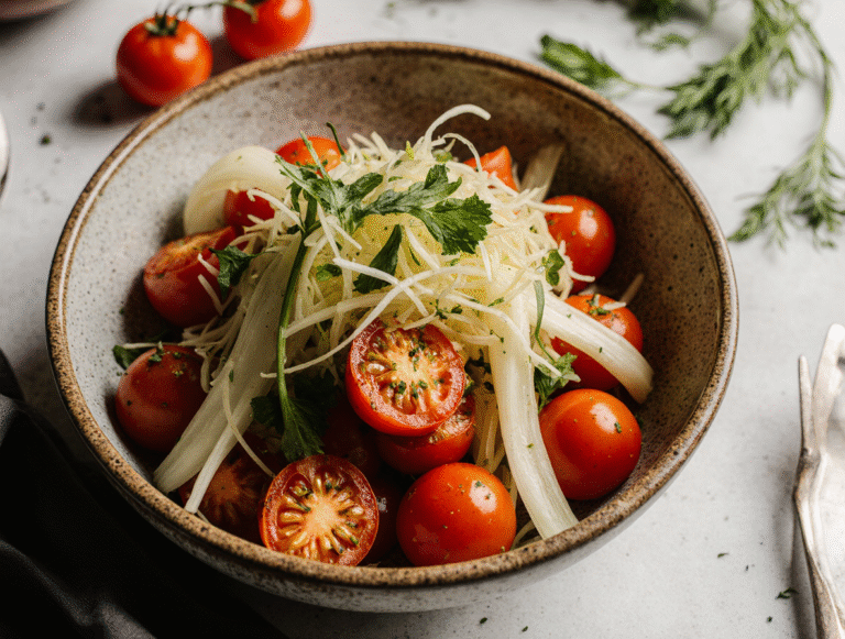 The Perfect Fennel Tomato Salad: A 10-Minute Mediterranean Recipe