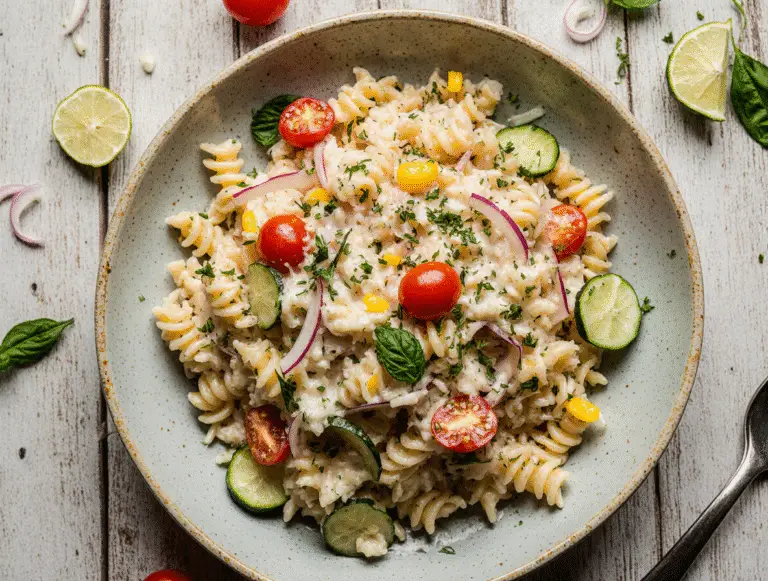 How to Make the Best Vegetable Pasta Salad with Mayonnaise (Easy 15-Min Recipe)